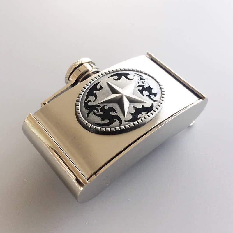 Cintura in pelle fai da te da 3oz Western Star da uomo con fiaschetta nascosta - image 1