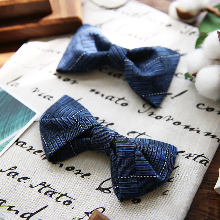 Papillon da sposo con motivo scozzese in stile britannico da uomo - image 0