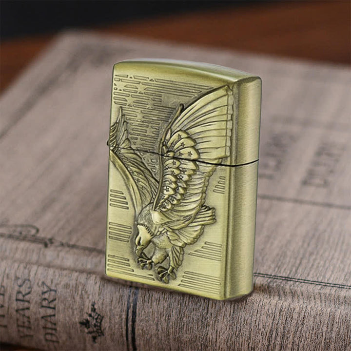 Accendino a cherosene ricaricabile Soaring Eagle Bronze