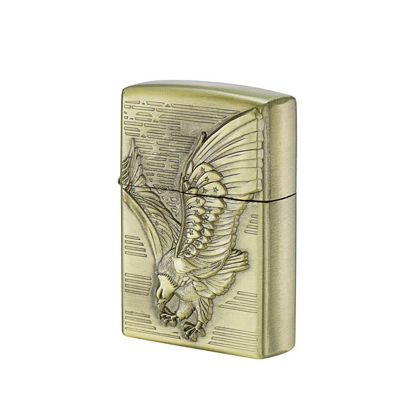 Accendino a cherosene ricaricabile Soaring Eagle Bronze