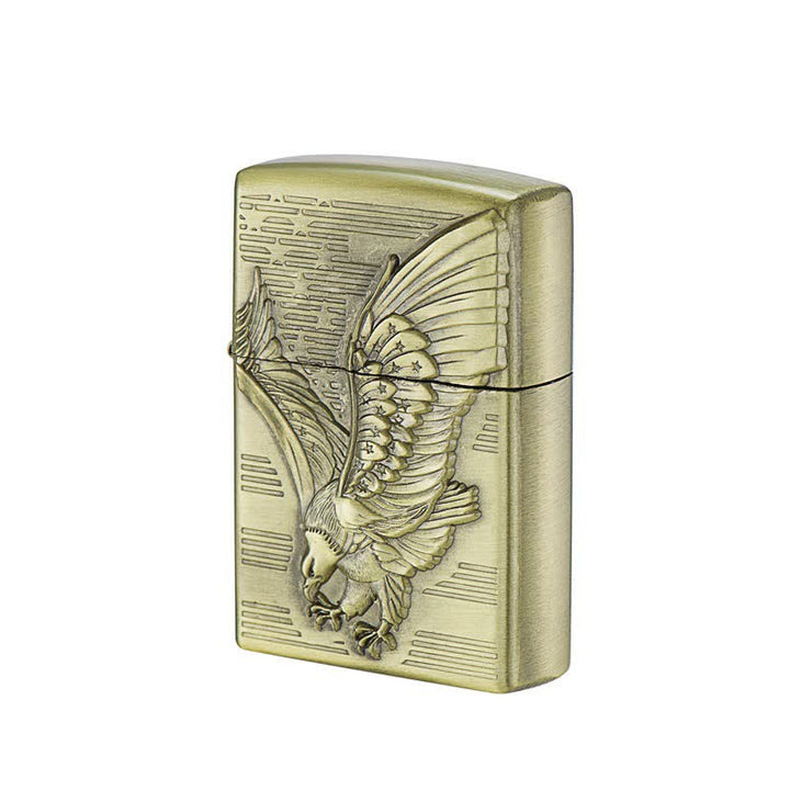 Accendino a cherosene ricaricabile Soaring Eagle Bronze
