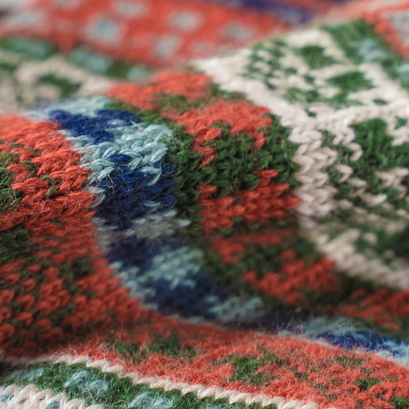 Calzini in cotone vintage con motivo geometrico