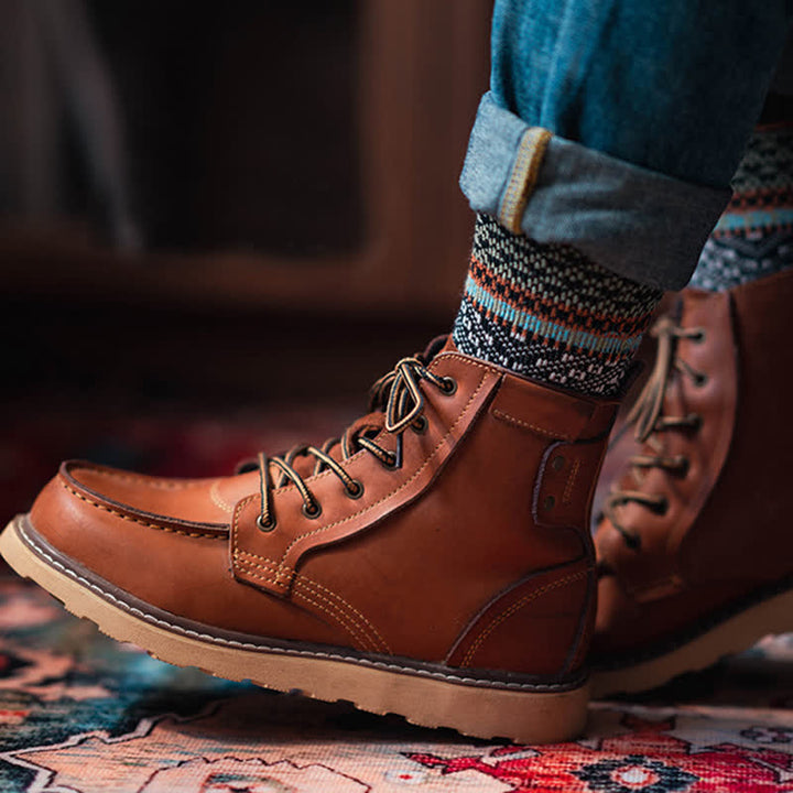 Calzini in cotone caldo ed estetici con doppi colori chic