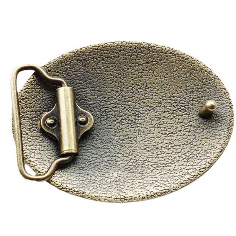 Cintura in pelle con fibbia in stile Texas con bandiera nativa americana fai da te da uomo - image 9