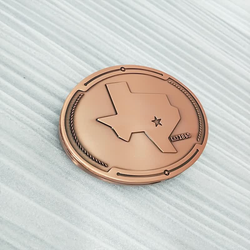 Cintura in pelle con fibbia porta birra creativa fai da te con mappa dello stato del Texas da uomo