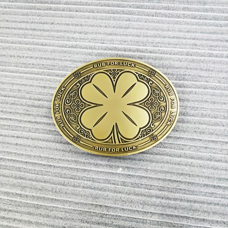 Cintura in pelle con fibbia porta birra creativo fai da te da uomo Rub For Luck