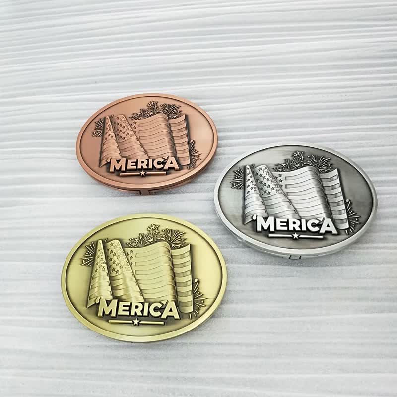 Cintura in pelle con fibbia porta birra creativa fai da te da uomo con bandiera Merica Pride - image 2