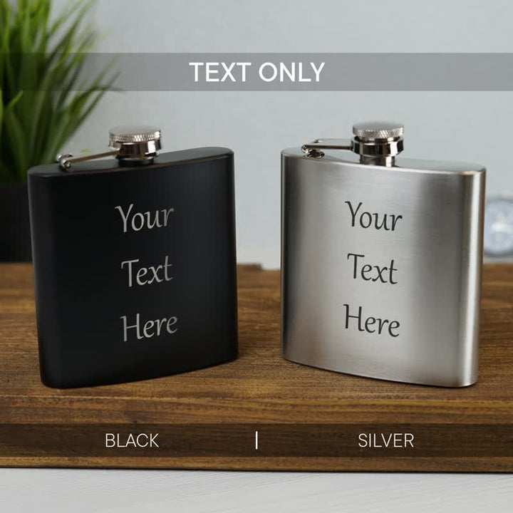 Borraccia portatile in acciaio inossidabile personalizzata con incisione da 3-8 once
