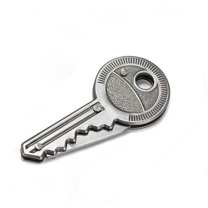 Portachiavi a forma di chiave con mini coltello pieghevole compatto - image 7