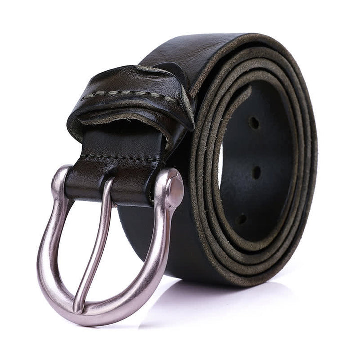 Cintura in pelle invecchiata semplice e alla moda versatile