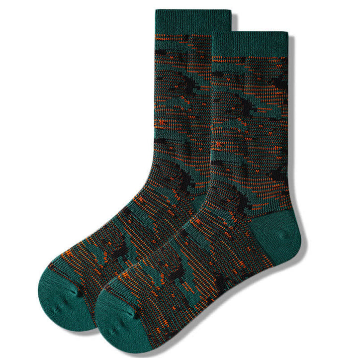 Calzini da uomo in cotone con colori misti stile Leisure