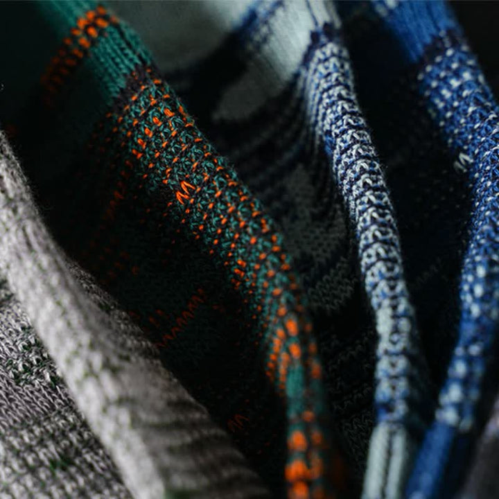 Calzini da uomo in cotone con colori misti stile Leisure