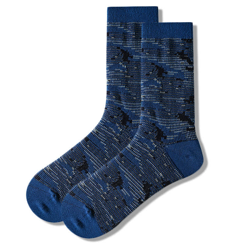 Calzini da uomo in cotone con colori misti stile Leisure