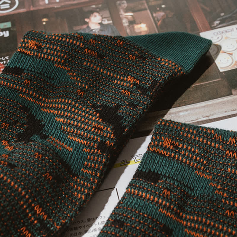 Calzini da uomo in cotone con colori misti stile Leisure
