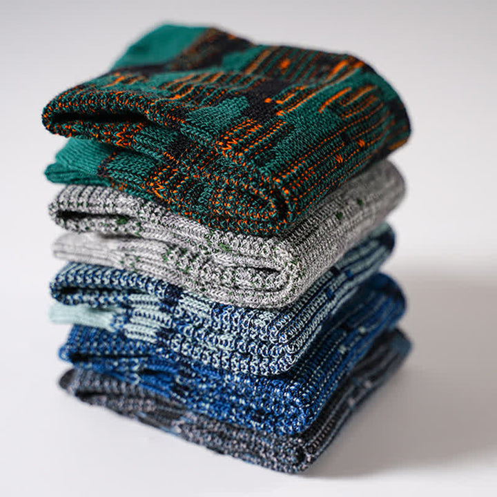 Calzini da uomo in cotone con colori misti stile Leisure