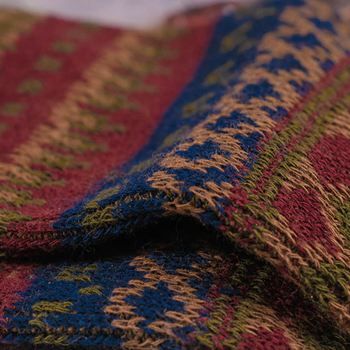 Calzini in cotone con motivo etnico tribale colorato