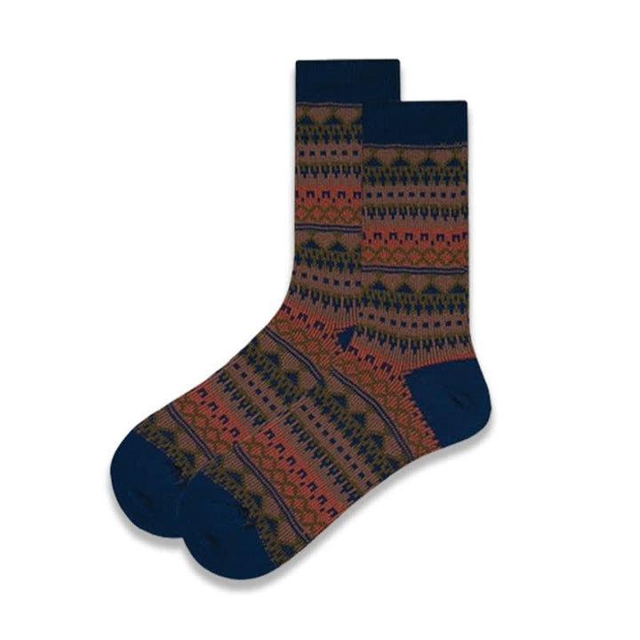 Calzini in cotone con motivo etnico tribale colorato