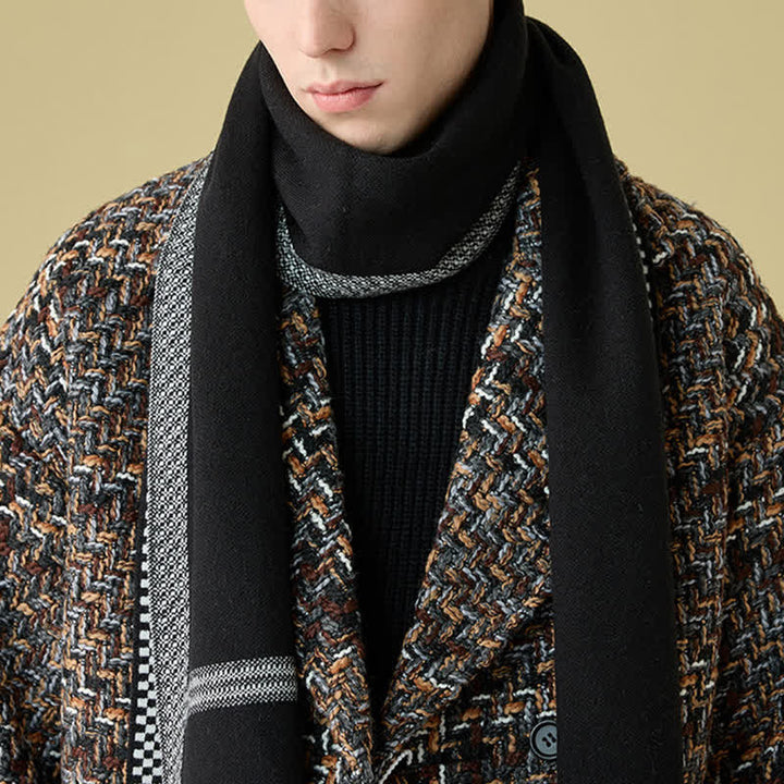 Sciarpa in lana a righe Racing Line da uomo alla moda