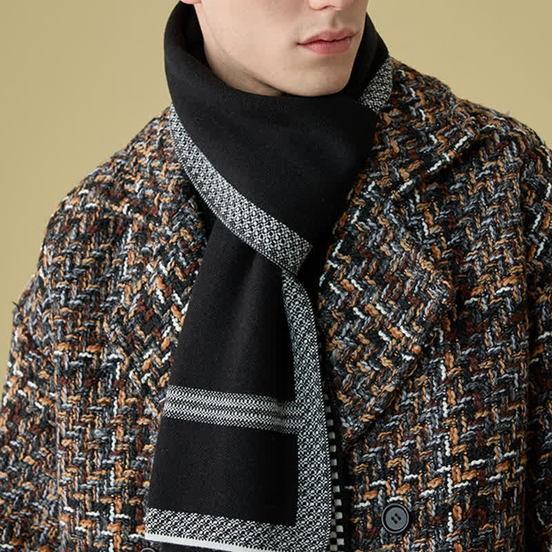 Sciarpa in lana a righe Racing Line da uomo alla moda
