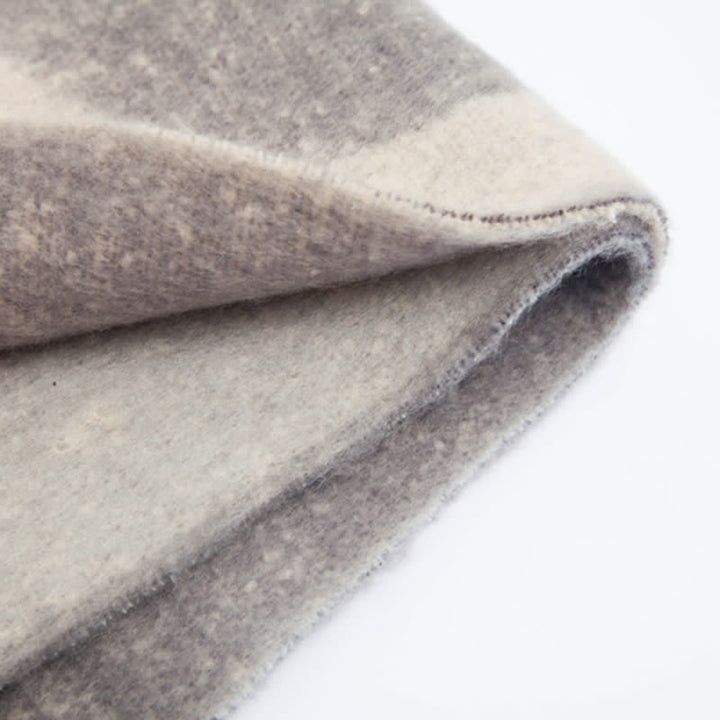 Sciarpa unisex spessa con nappa astratta colorata - image 8