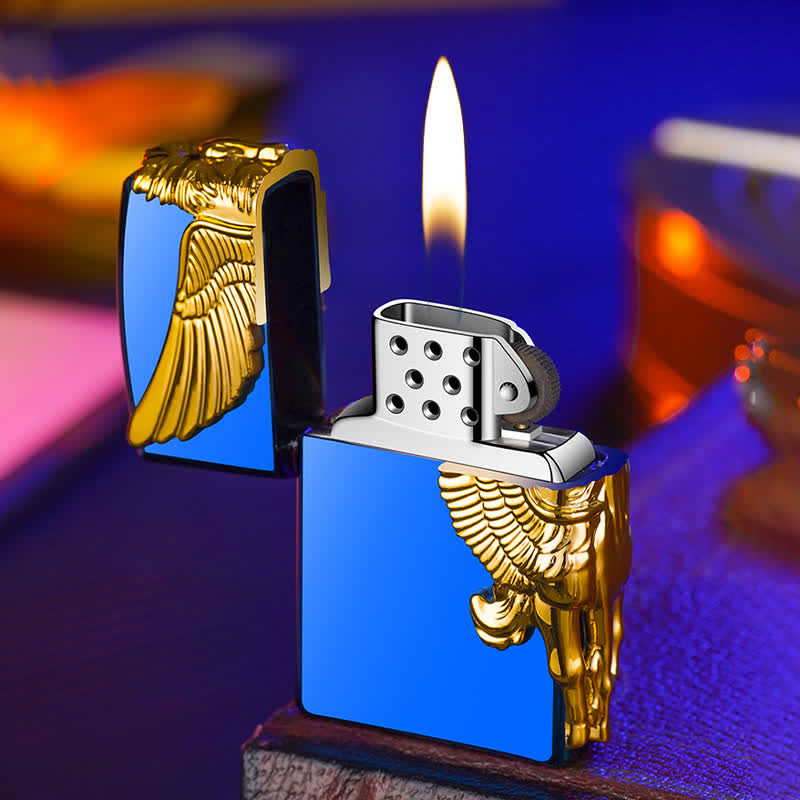 Accendino ricaricabile a butano con rilievo 3D Pegaso su tre lati - image 6