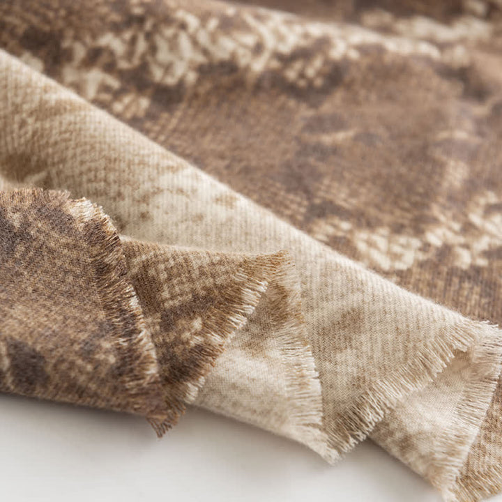 Sciarpa con stampa serpente in stile street chic da donna