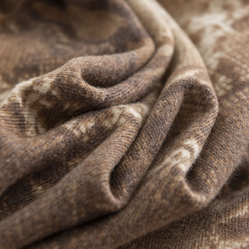 Sciarpa con stampa serpente in stile street chic da donna