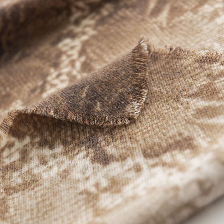 Sciarpa con stampa serpente in stile street chic da donna