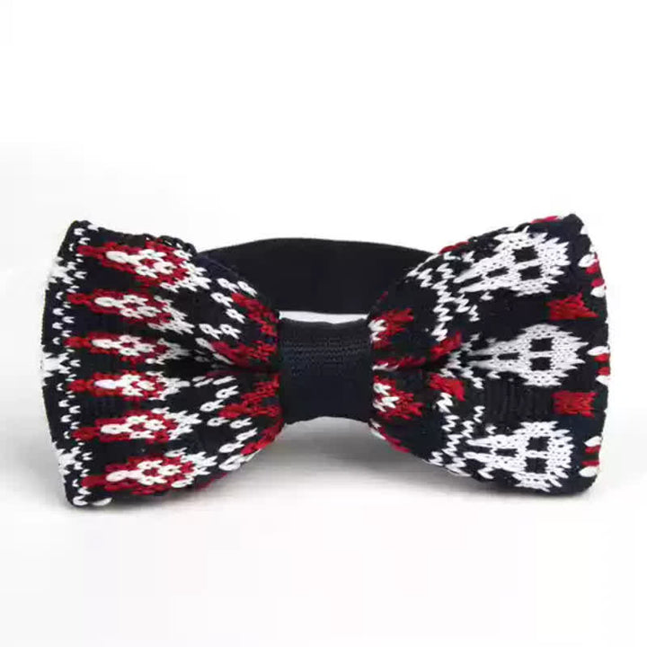 Papillon lavorato a maglia in stile etnico esotico da uomo - Stile n. 1 - image 0
