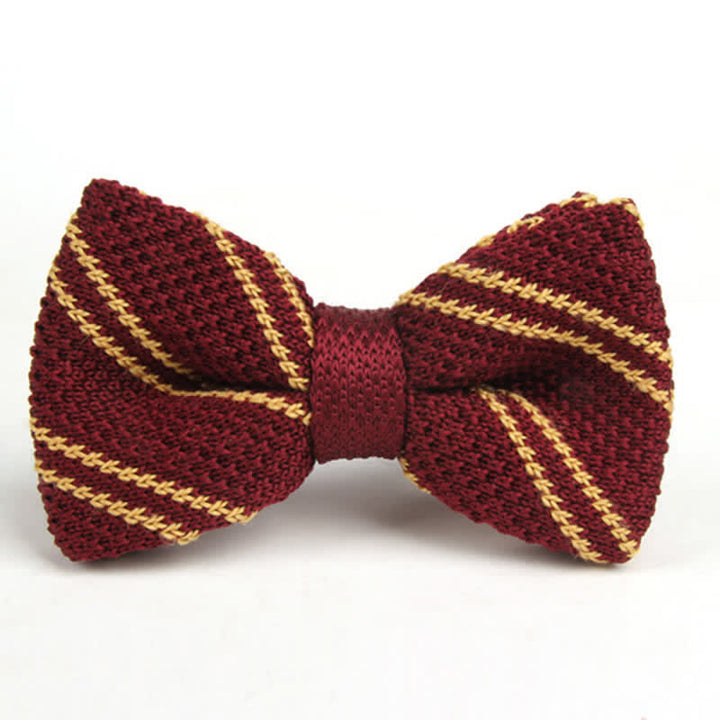 Papillon da uomo in maglia diagonale in stile britannico