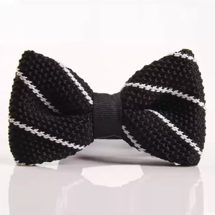 Papillon da uomo in maglia diagonale in stile britannico