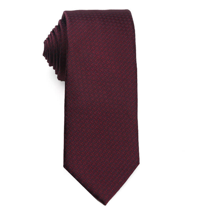 Cravatta da uomo elegante color rosso vino scuro