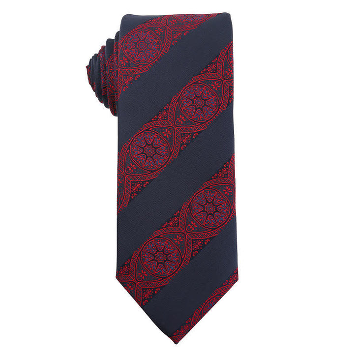 Cravatta da uomo elegante color rosso vino scuro