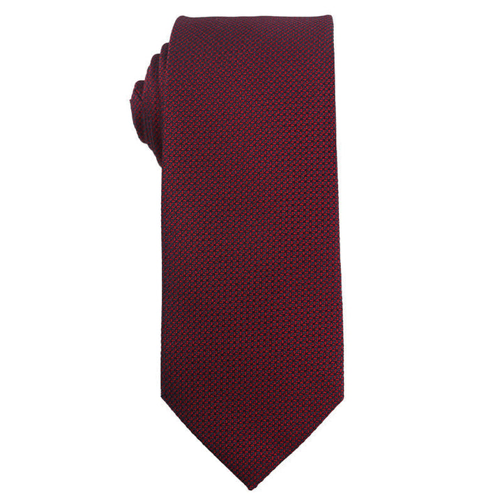 Cravatta da uomo elegante color rosso vino scuro