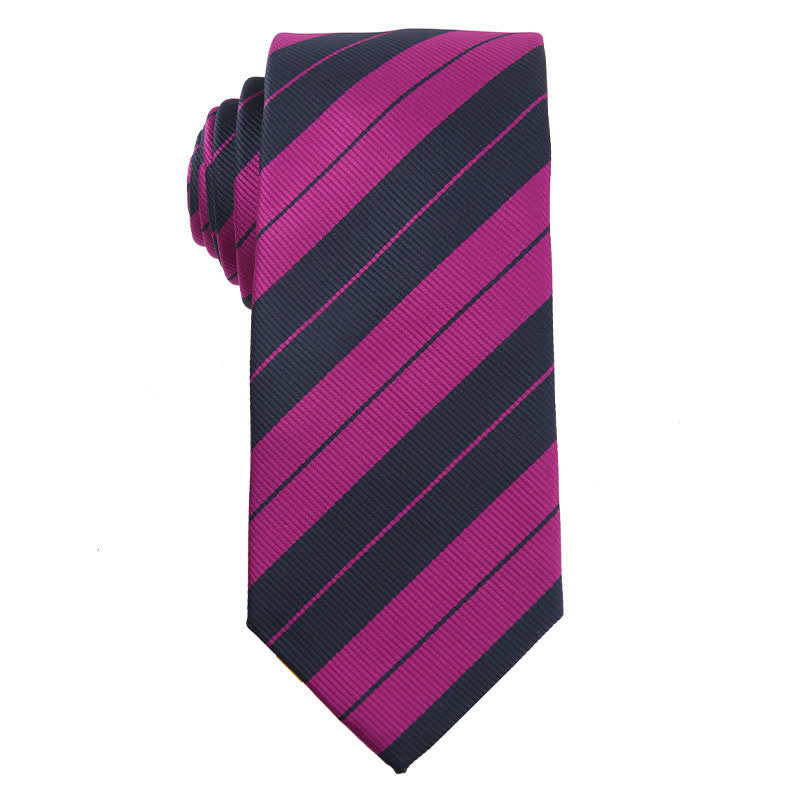 Cravatta da uomo serie rosso viola medio vibrante