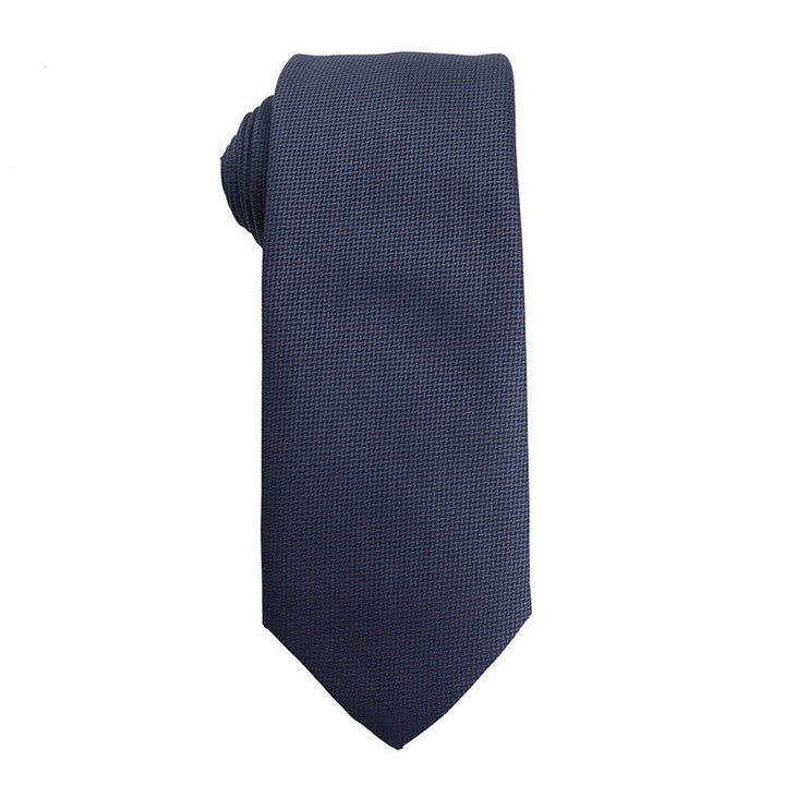Cravatta da uomo Advanced Navy Blue Series Business - Stile n. 7 - image 8