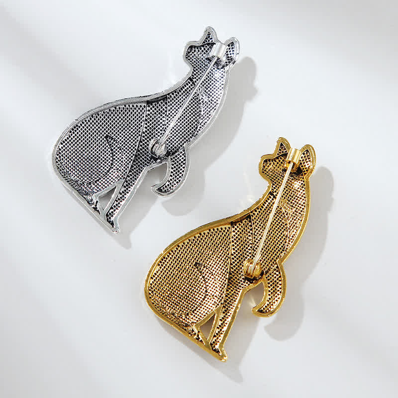 Spilla unisex vintage con placcatura in oro e argento a forma di ragno