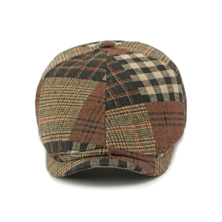 Cappello basco da giornalaio diverso classico patchwork a quadri