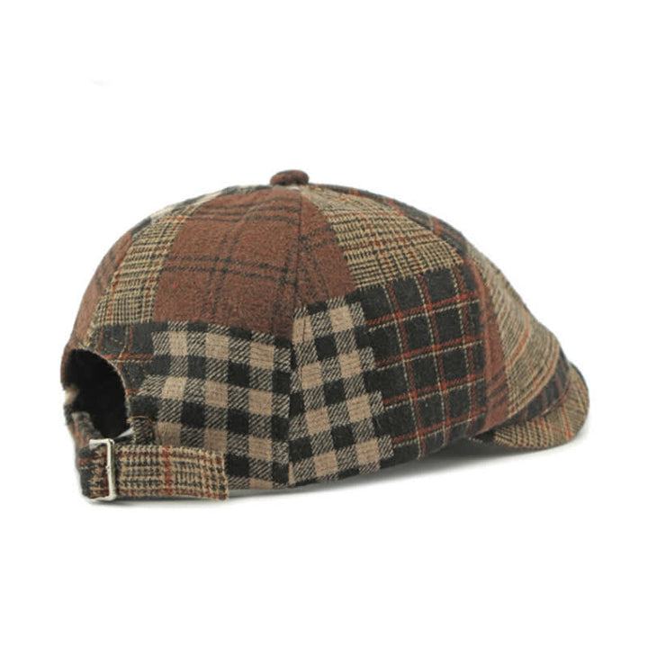 Cappello basco da giornalaio diverso classico patchwork a quadri