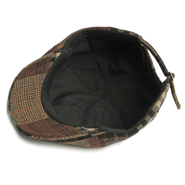 Cappello basco da giornalaio diverso classico patchwork a quadri