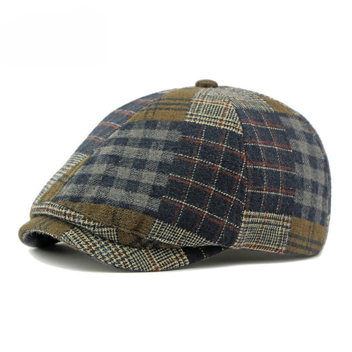 Cappello basco da giornalaio diverso classico patchwork a quadri