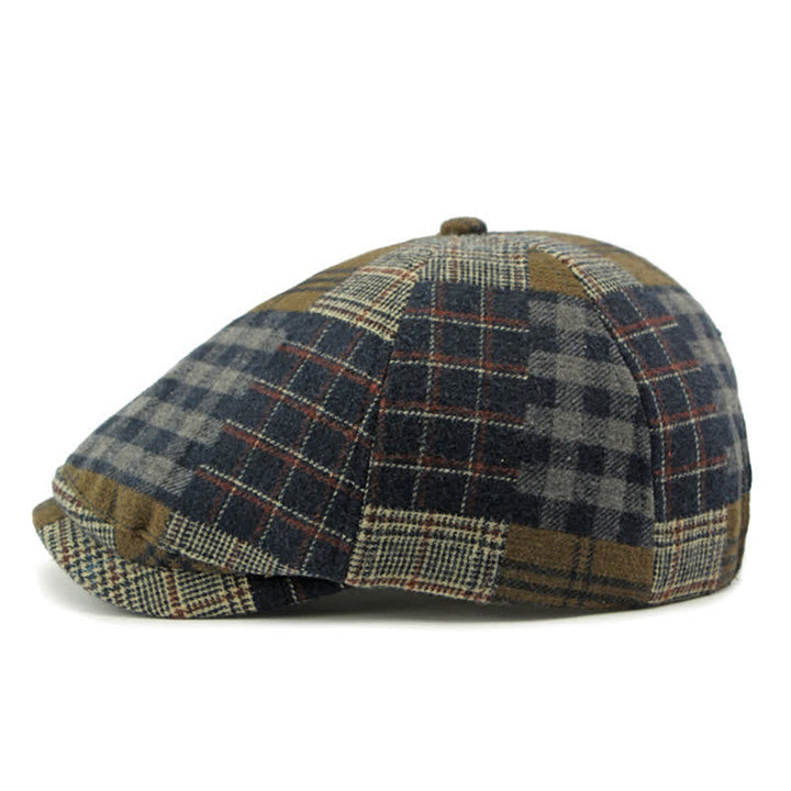 Cappello basco da giornalaio diverso classico patchwork a quadri