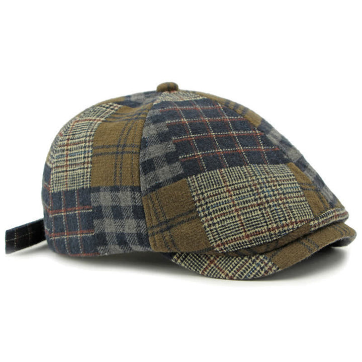 Cappello basco da giornalaio diverso classico patchwork a quadri