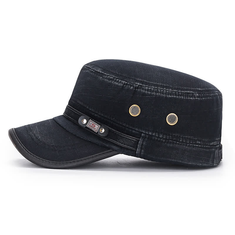 Cappello militare da cadetto in tessuto lavato