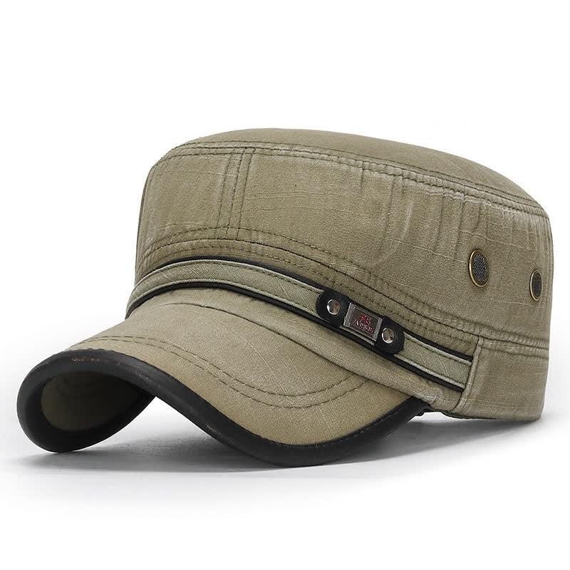 Cappello militare da cadetto in tessuto lavato
