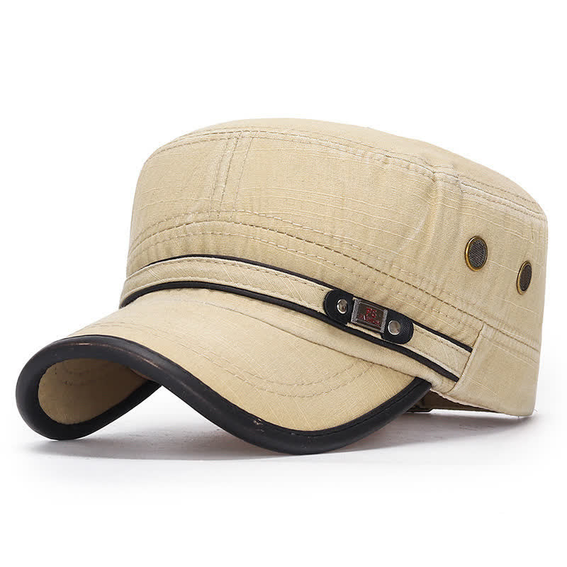 Cappello militare da cadetto in tessuto lavato - Avorio - Regolabile (21 5/8"-23 1/4") - image 6