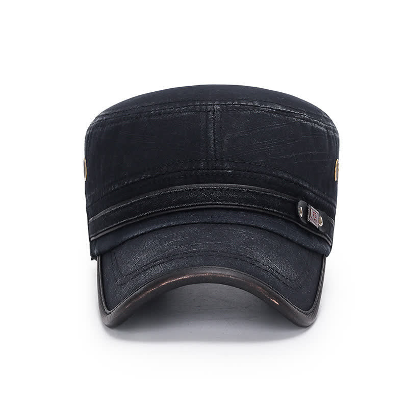 Cappello militare da cadetto in tessuto lavato
