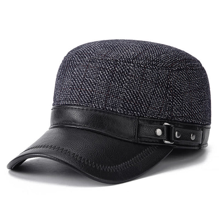 Cappello invernale caldo casual con cappuccio piatto - Grigio scuro - Regolabile (21 5/8"-23 1/4") - image 7