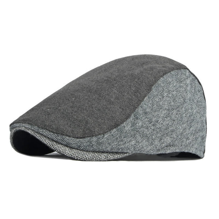 Cappello basco patchwork classico semplice - Grigio - Regolabile (21 5/8"-23 1/4") - image 0
