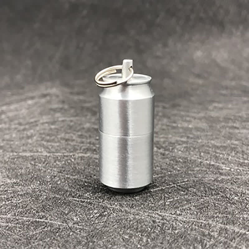 Mini accendino a cherosene a forma di lattina ricaricabile - Argento - image 12